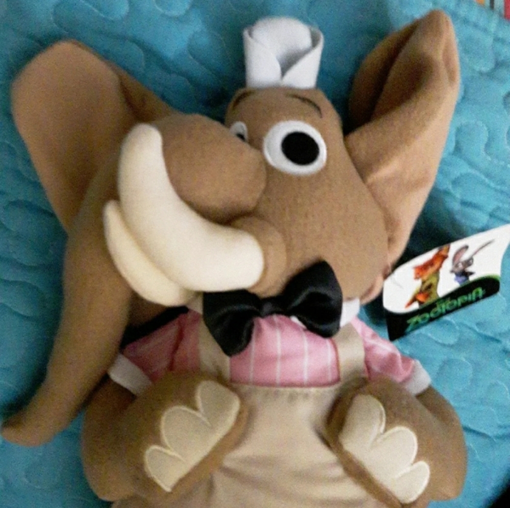 Disney Zootopia Jerry Jumbeaux Jr. Plush New